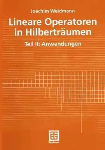 Cover of Lineare Operatoren in Hilberträumen
