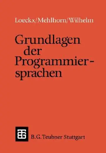 Cover of Grundlagen Der Programmiersprachen