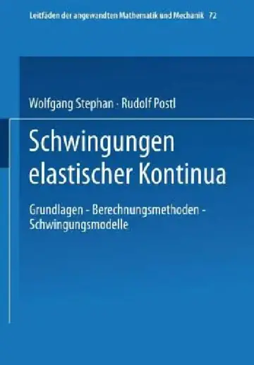 Cover of Schwingungen Elastischer Kontinua