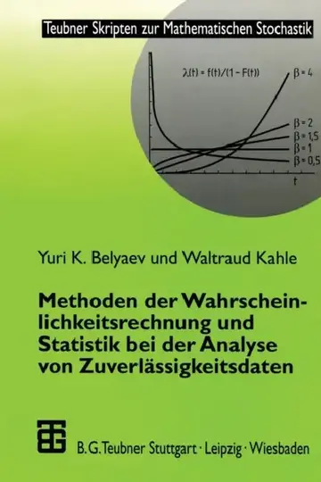 Cover of Methoden Der Wahrscheinlichkeitsrechnung Und Statistik Bei Der Analyse Von Zuverlässigkeitsdaten