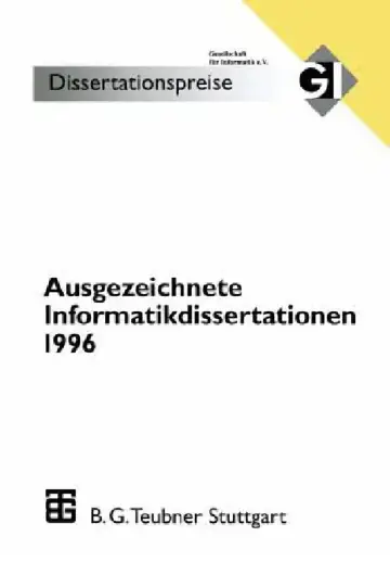 Cover of Ausgezeichnete Informatikdissertationen 1996