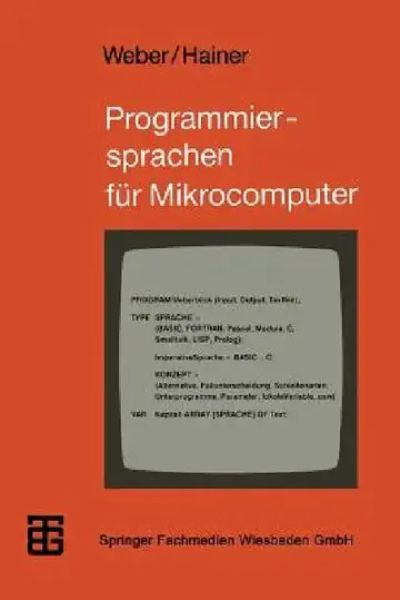 Cover of Programmiersprachen Für Mikrocomputer