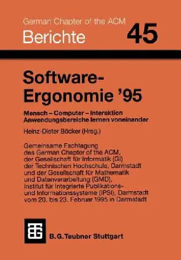 Cover of Software-Ergonomie '95