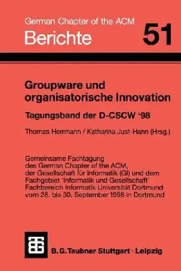 Cover of Groupware Und Organisatorische Innovation