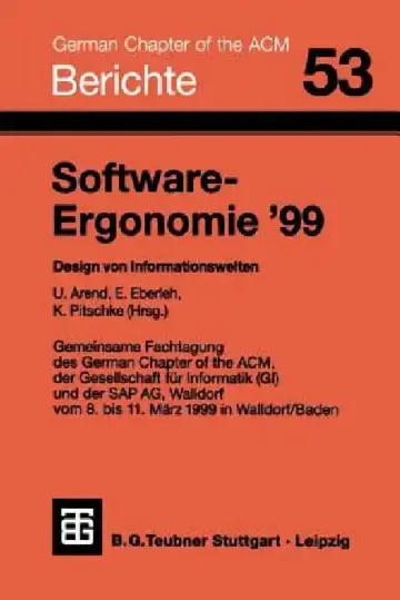 Cover of Software-Ergonomie '99