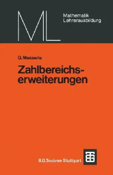 Cover of Zahlbereichserweiterungen