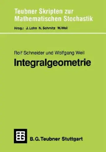 Cover of Integralgeometrie