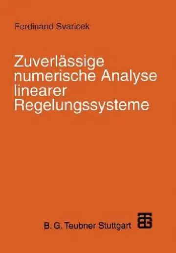Cover of Zuverlässige Numerische Analyse Linearer Regelungssysteme