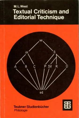 Cover of Textual criticism and editorial technique applicable to Greek and Latin texts