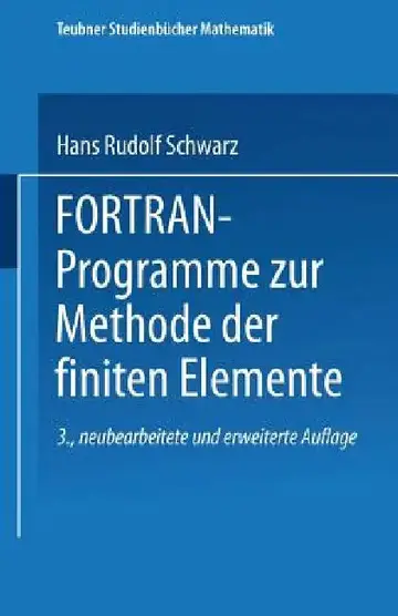 Cover of Fortran-Programme Zur Methode Der Finiten Elemente