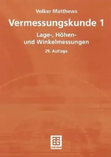 Cover of Vermessungskunde 1