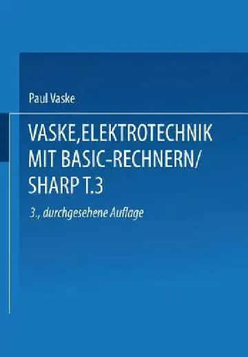Cover of Elektrotechnik Mit Basic-Rechnern (Sharp)