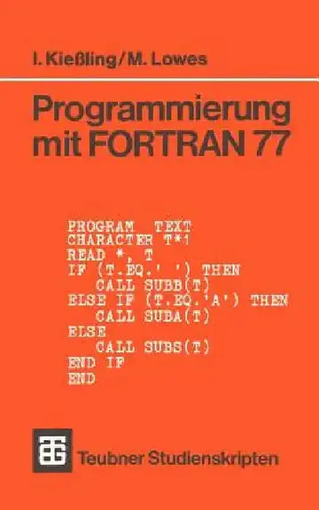 Cover of Programmierung Mit FORTRAN 77