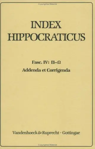Cover of Index Hippocraticus. Fasc. 4 P-o. Addenda Et Corrigenda