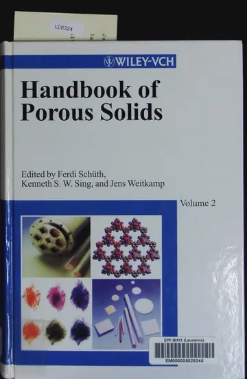 Cover of Handbook of Porous Solids