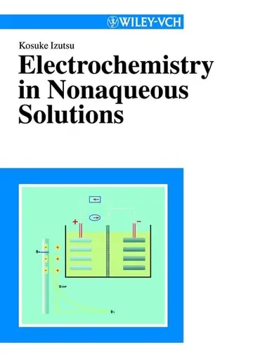 Cover of Electrochemistry in Nonaqueous Solutions