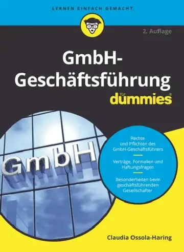 Cover of GmbH-Geschäftsführung für Dummies