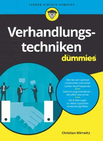 Cover of Verhandlungstechniken für Dummies