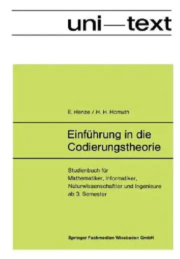 Cover of Einführung in Die Codierungstheorie