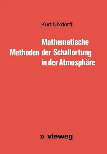 Cover of Mathematische Methoden Der Schallortung in Der Atmosphäre