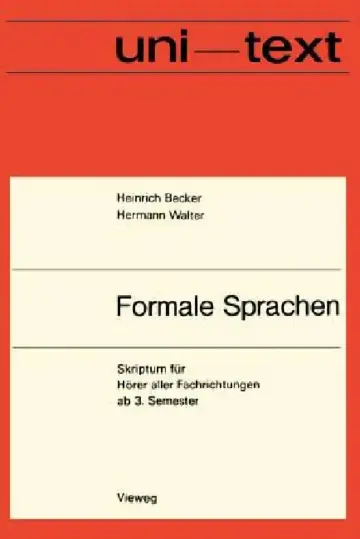 Cover of Formale Sprachen
