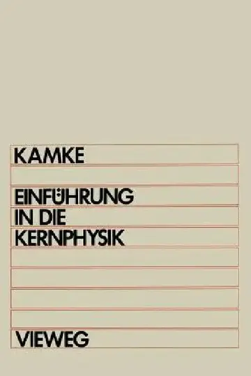 Cover of Einführung in Die Kernphysik