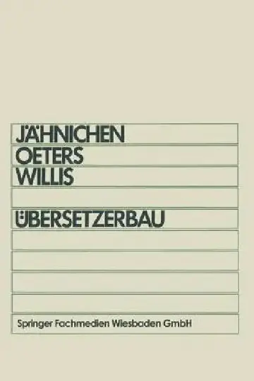 Cover of Übersetzerbau