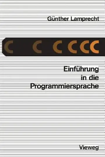 Cover of Einführung in Die Programmiersprache C