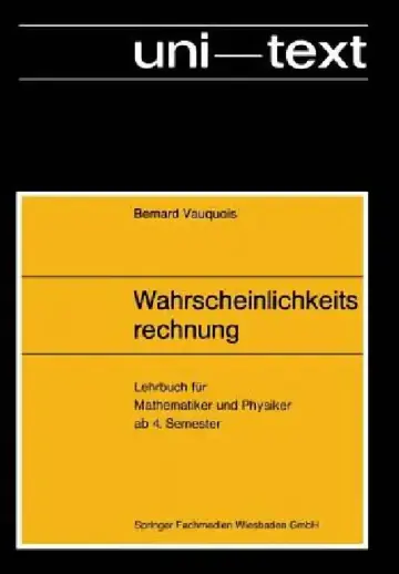 Cover of Wahrscheinlichkeitsrechnung