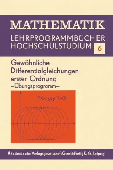 Cover of Gewöhnliche Differentialgleichungen Erster Ordnung