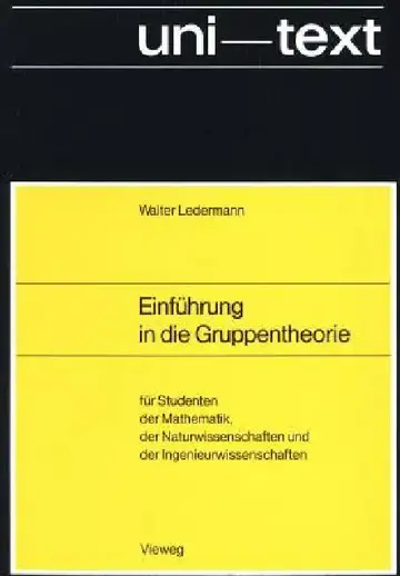 Cover of Einführung in Die Gruppentheorie
