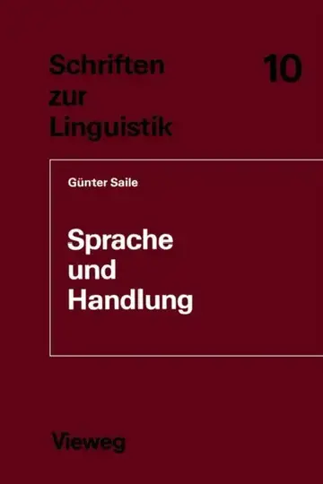 Cover of Sprache Und Handlung