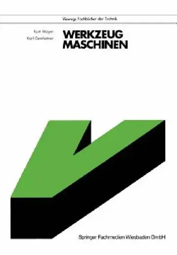 Cover of Werkzeugmaschinen