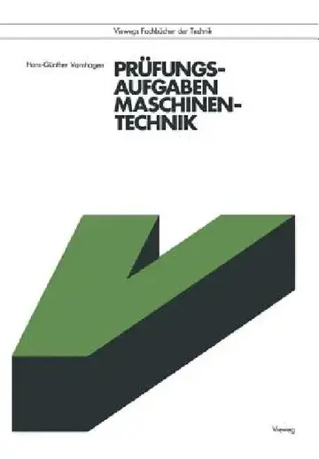 Cover of Prüfungsaufgaben Maschinentechnik