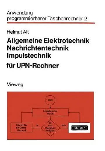 Cover of Allgemeine Elektrotechnik, Nachrichtentechnik, Impulstechnik Für Upn-Rechner