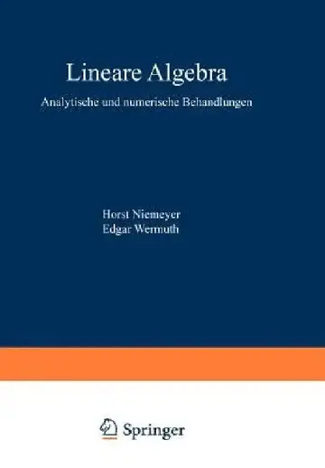 Cover of Lineare Algebra