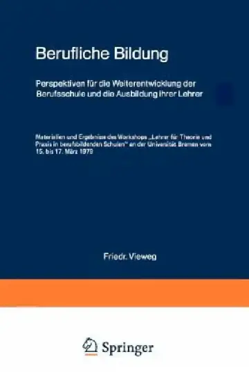 Cover of Berufliche Bildung