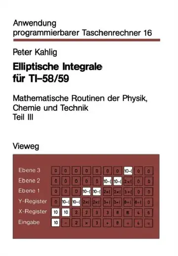 Cover of Elliptische Integrale Für Ti-58/59