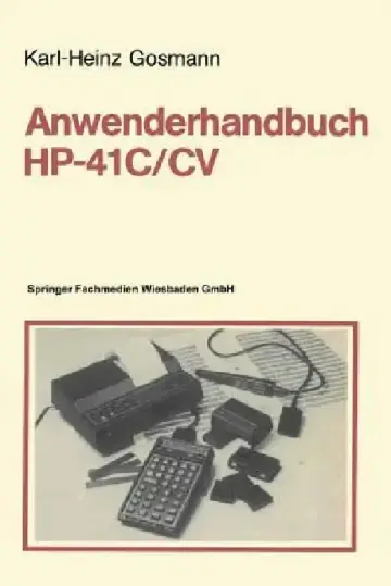 Cover of Anwenderhandbuch Hp-41 C/CV