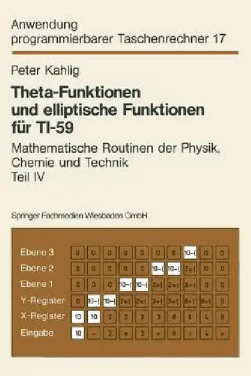 Cover of Theta-Funktionen Und Elliptische Funktionen Für Ti-59