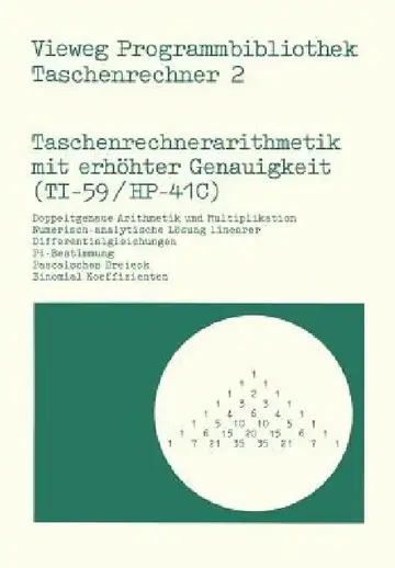 Cover of Taschenrechnerarithmetik Mit Erhöhter Genauigkeit (Ti-59/Hp-41c)