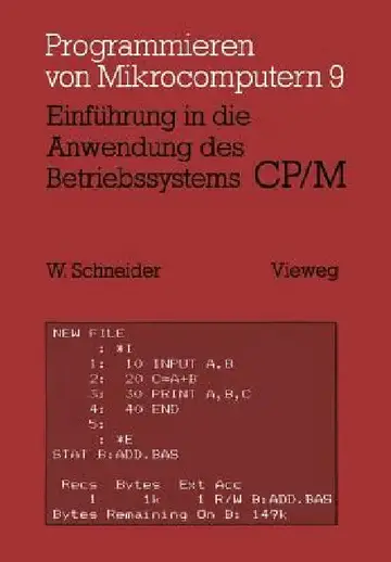 Cover of Einführung in Die Anwendung Des Betriebssystems Cp/M