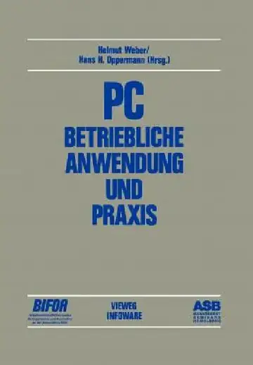 Cover of PC -- Betriebliche Anwendung Und PRAXIS