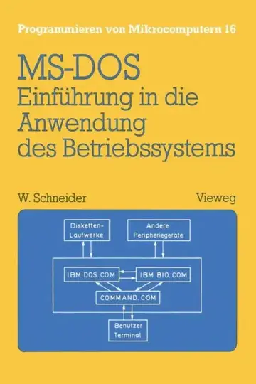 Cover of Einführung in Die Anwendung Des Betriebssystems Ms-DOS