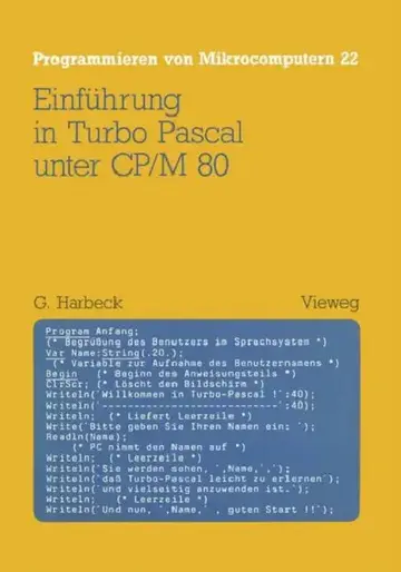 Cover of Einführung in Turbo Pascal Unter Cp/M 80