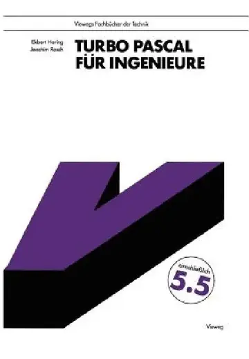 Cover of Turbo Pascal Für Ingenieure