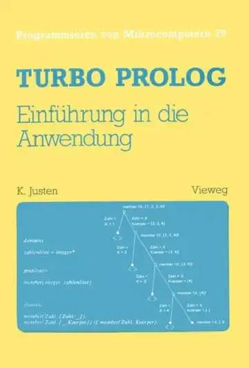 Cover of Turbo PROLOG -- Einführung in Die Anwendung