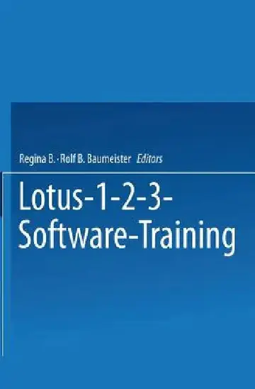 Cover of Lotus 1-2-3 Software Training
