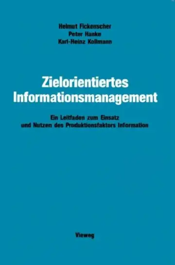 Cover of Zielorientiertes Informationsmanagement