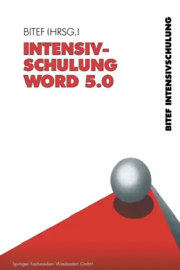 Cover of Intensivschulung Word 5.0